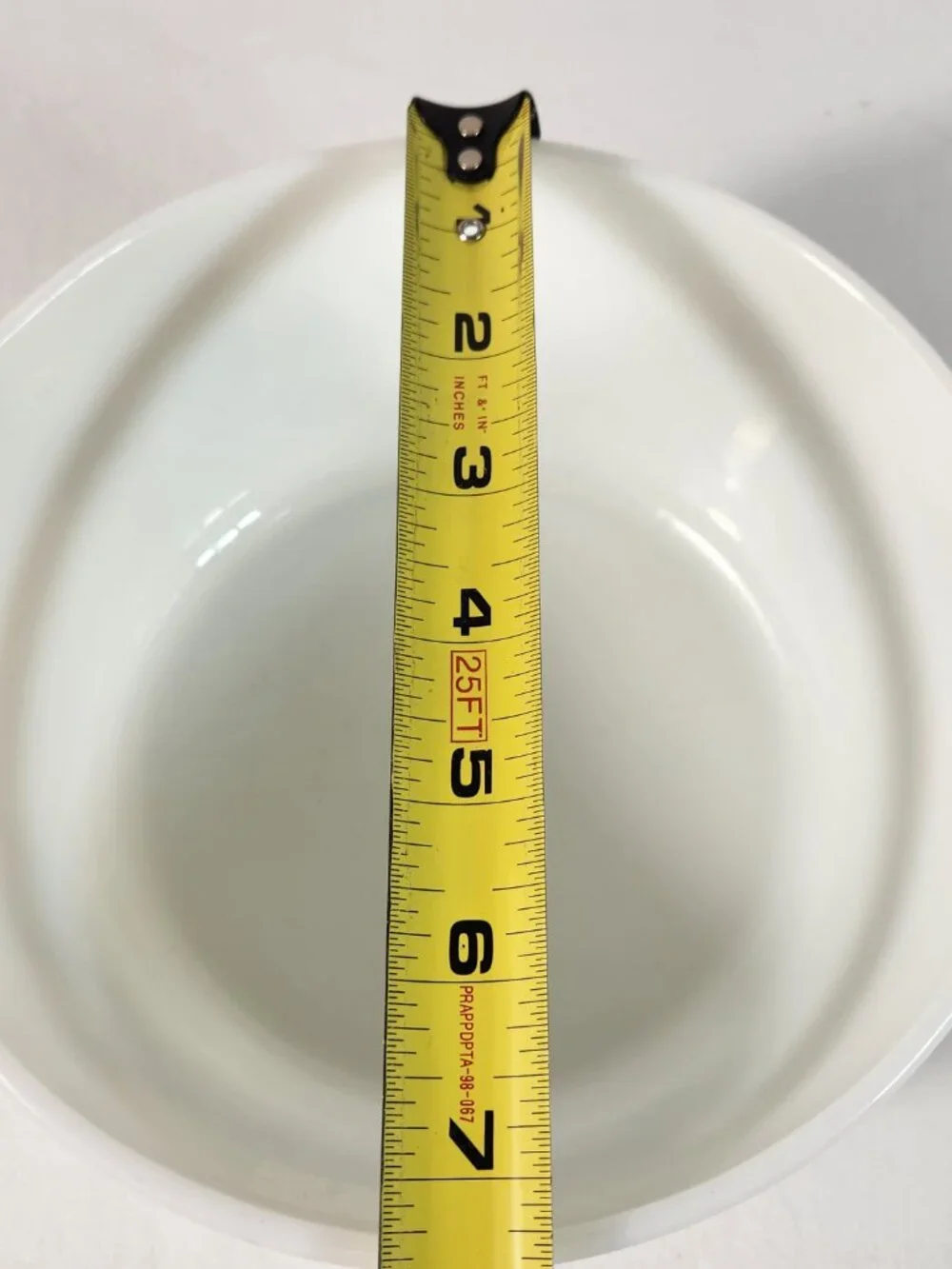 VTG PYREX 474-B COLONIAL MIST 1.5L CORNING NY USA CASSEROLE BOWL WHITE BLUE VG+